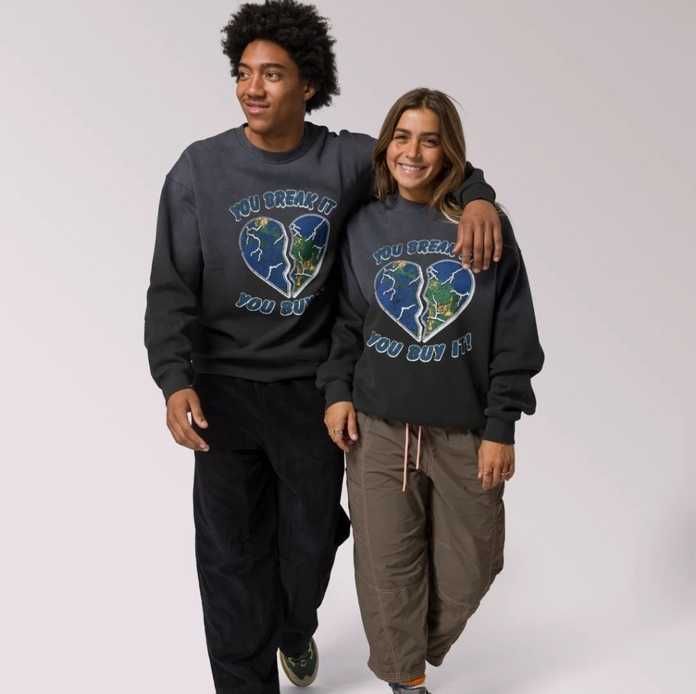 NWT Parks Project Sweater: You Break It You Buy It/ Crew Unisex